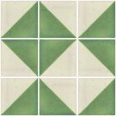 Mexican Ceramic Frost Proof Tiles White Green